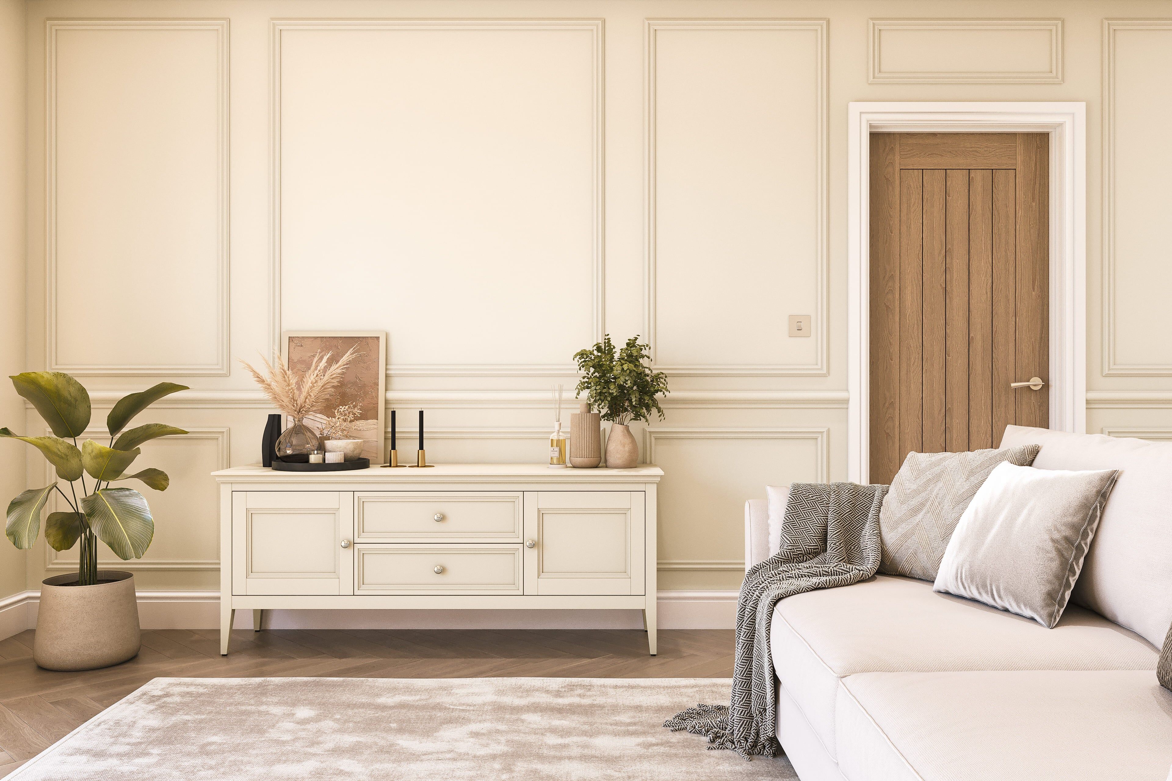 Hemway Chalk Paint   Magnolia   Shabby Chic   Furniture   Chalky Matt Finish - Magnolia - 1L