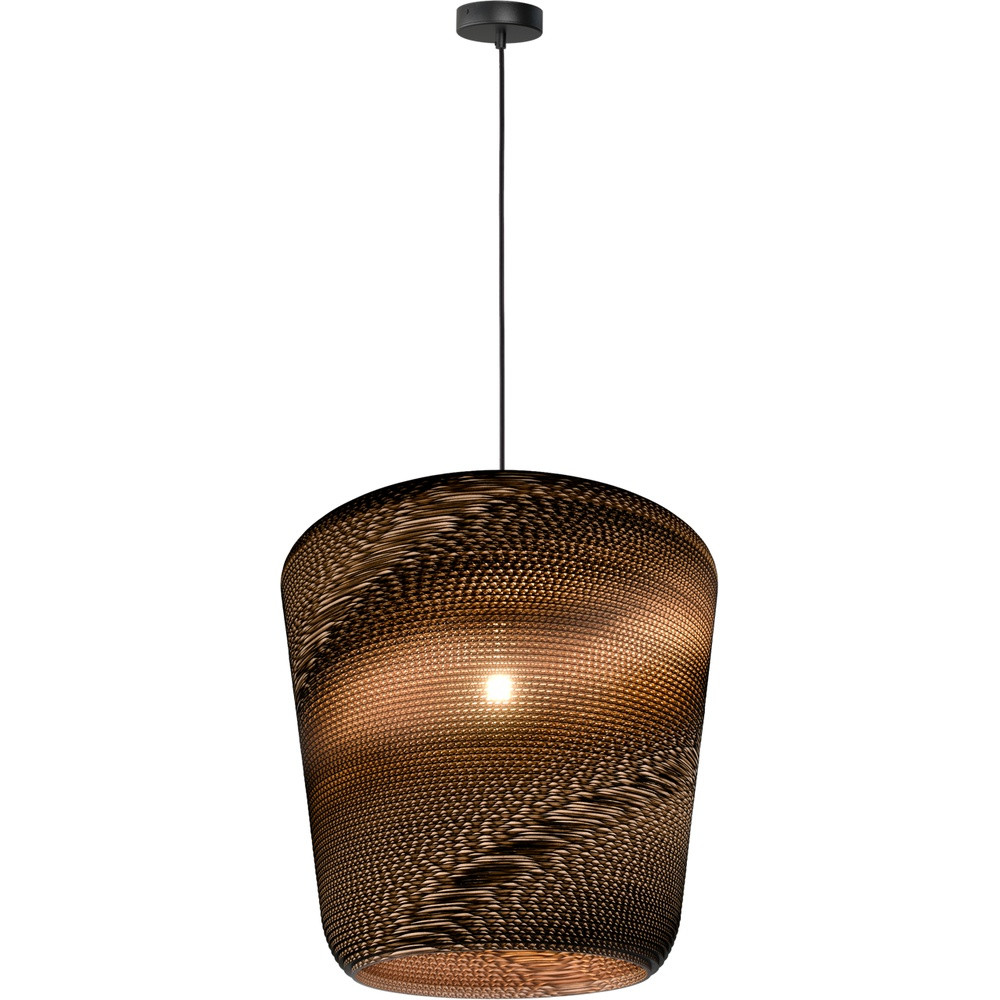 Masterlight Carta Moody Zwarte Hanglamp van Think Paper met Diameter: 54 cm