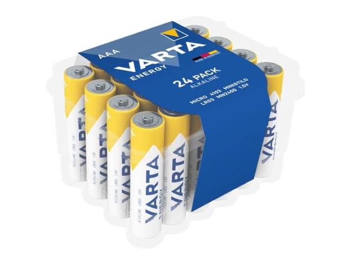 VARTA Batterijen AAA, 24 stuks, Energy, alkaline, 1,5 V