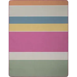 Wohndecke BLOCKSTREIFEN (BL 150x200 cm) - bunt - BL 150x200 cm