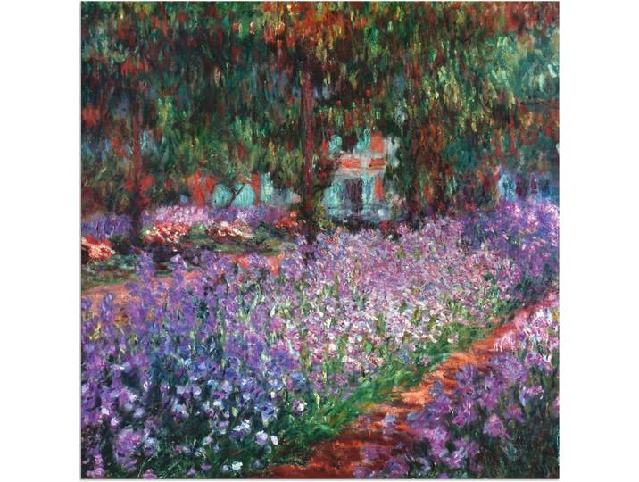 Wandbild ARTLAND Der Garten des Künstlers bei Giverny , lila (farbe bild(er): lila), B:30cm H:30cm, Bilder, Wandbild, als Alubild, Leinwandbild in verschied. Grössen