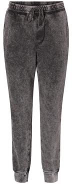 Independent Trading Co. PRM50PTMW Men's Mineral Wash Fleece Pant in Black size 2XL   Cotton/Polyester Blend