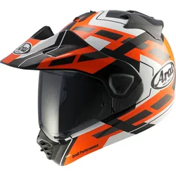 Arai Tour-X5 Match, Endurohelm - Schwarz/Weiß/Orange - L