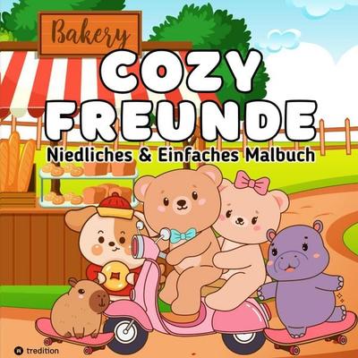 Cozy Malbuch Cozy Freunde - Süße Tiere Malbuch für Erwachsene, Taschenbuch von Millie Meik, Tredition, 978-3-384-55501-4