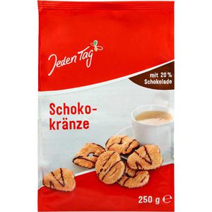 JedenTag Kekse Schokokränze, 250 g