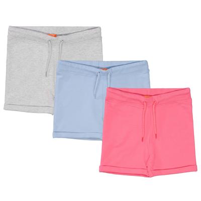 Sweatshorts STACCATO, Mädchen, Gr. 92/98, Normalgrößen, bunt, Oberstoff: 100% Baumwolle., meliert, unifarben, bequem, Hosen Sweatshorts, 3er-Pack