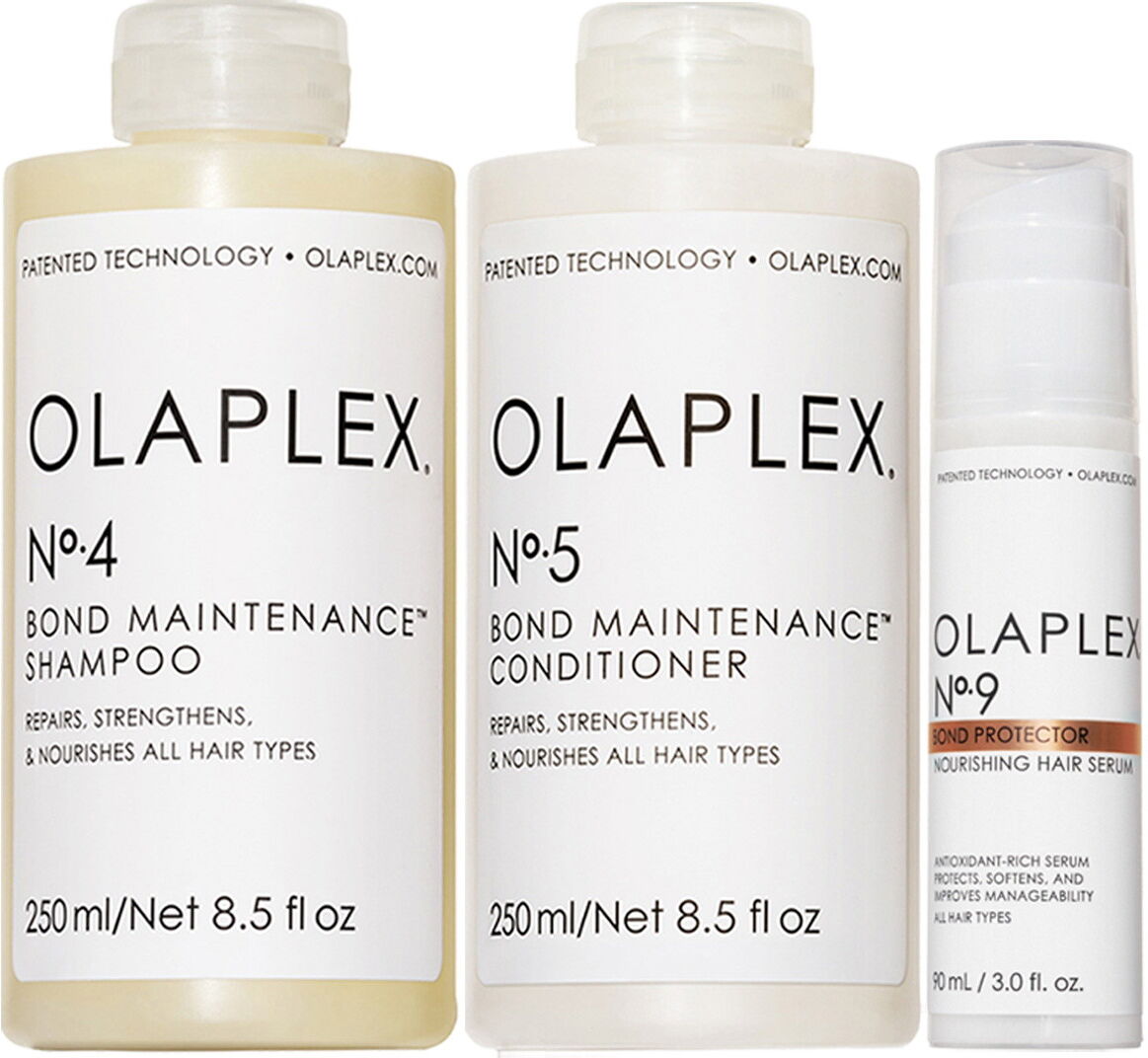 590ml Olaplex Set (No.4 250ml + No.5 250ml + No.9 90ml)