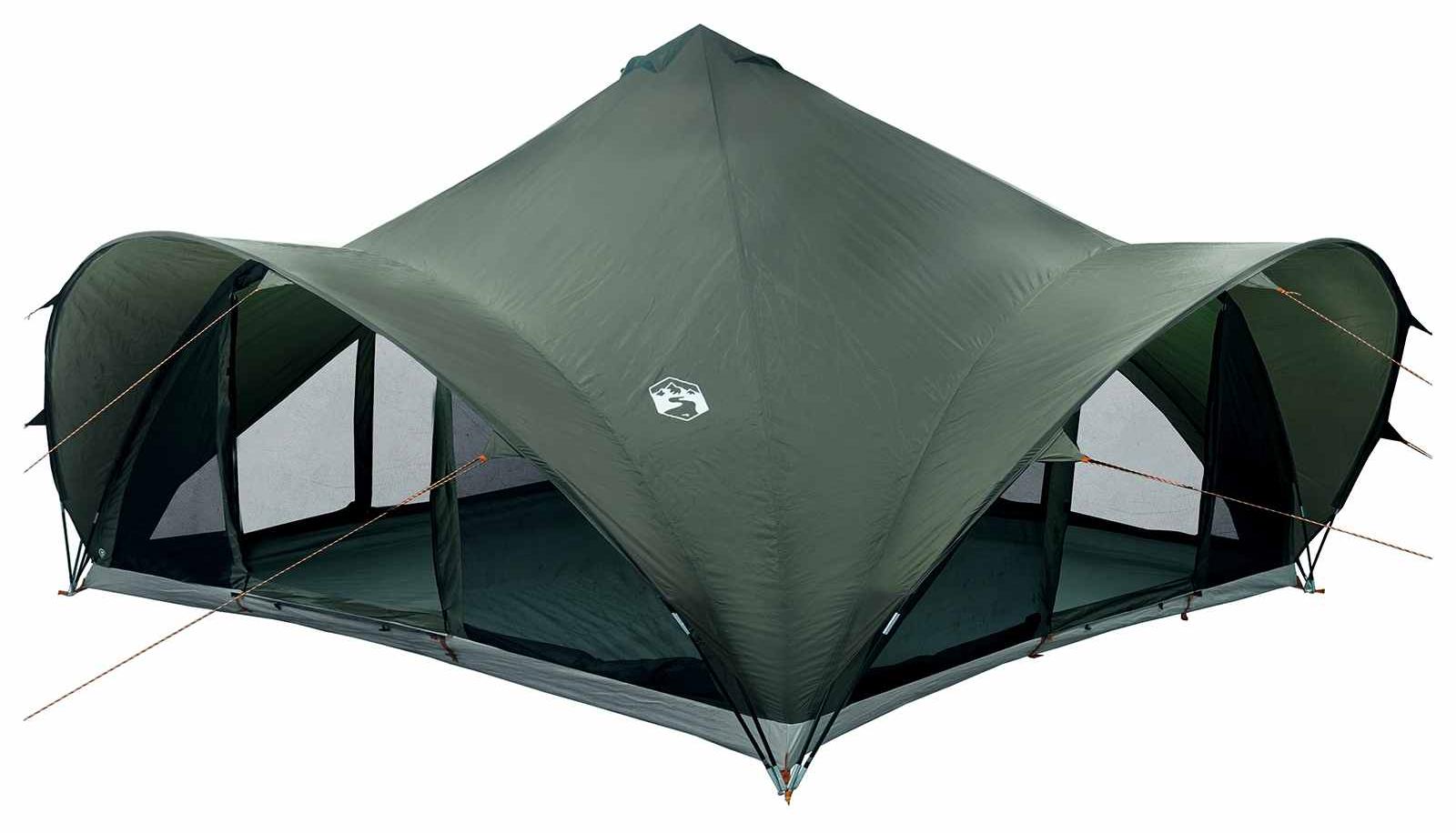 vidaXL Tipi Zelt 18.0 Personen Armeegrün Polyester und Stahl