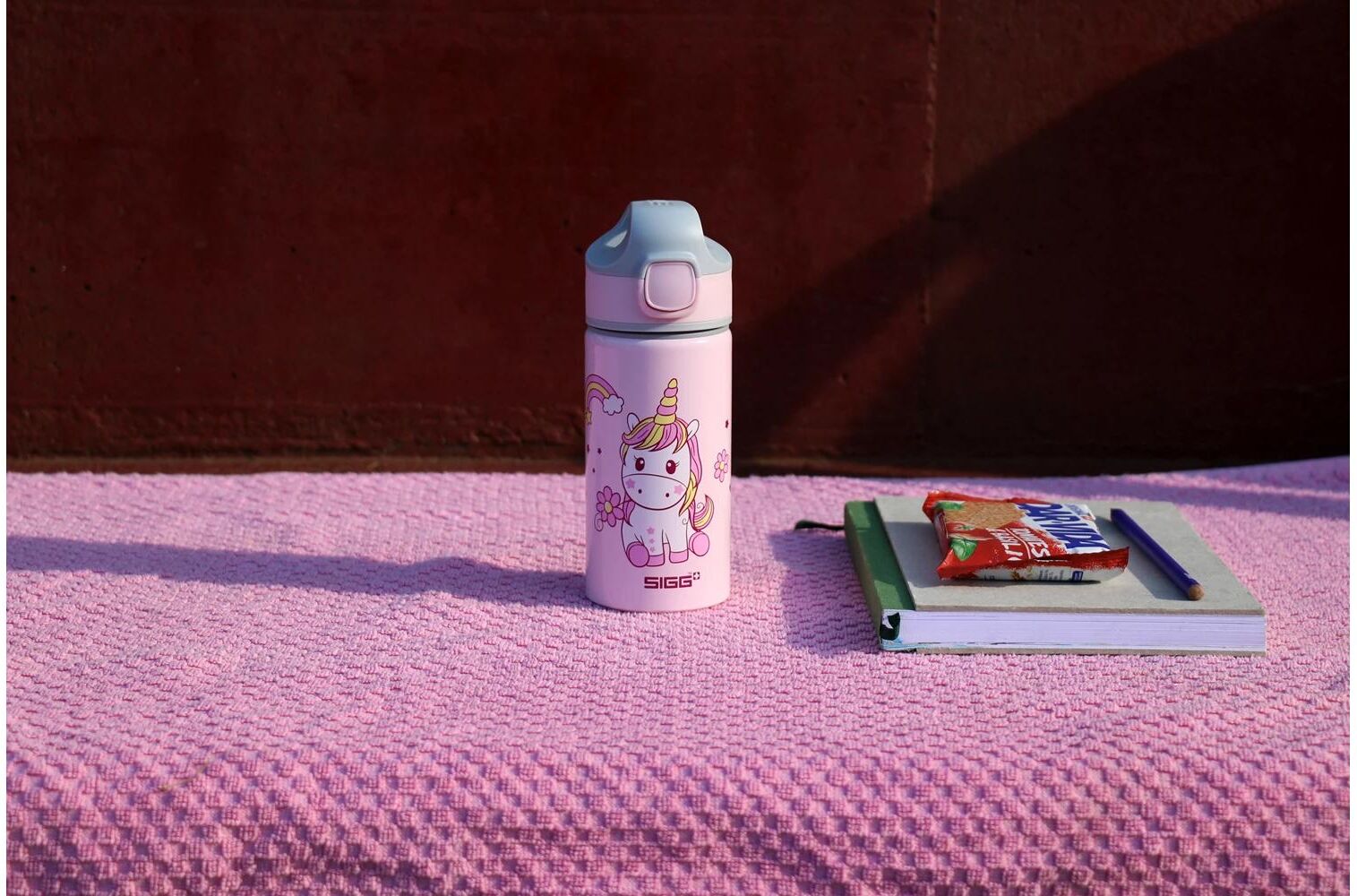 Trinkflasche SIGG "Miracle Kids Alu Happy Unicorn 400 ml", Baby, Gr. 400ml, rosa, Aluminium, Trinkflaschen Trinkflasche rosa 400ml