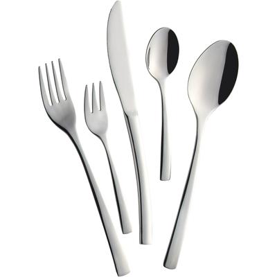 Besteck-Set MULEX "Vermont", silber (silberfarben), 30 Stk., Edelstahl 18/0, Essbesteck-Sets