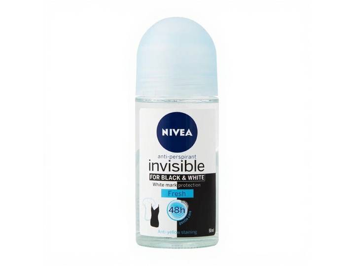 NIVEA Deo Roll-on - Invisible Black &amp; White Fresh 50 ml