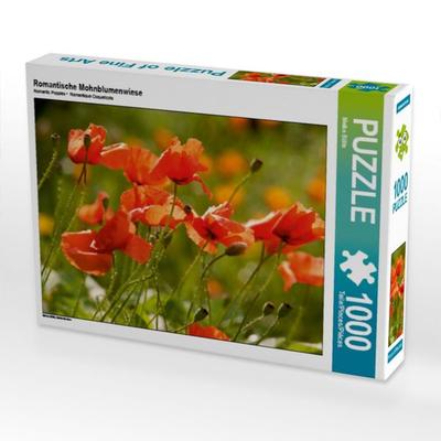 CALVENDO Puzzle Romantische Mohnblumenwiese | 1000 Teile Lege-Größe 64x48cm Foto-Puzzle für glückliche Stunden