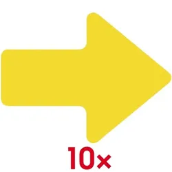 EICHNER Bodenmarkierung »Pfeil« 145 x 90 mm gelb, 9 cm