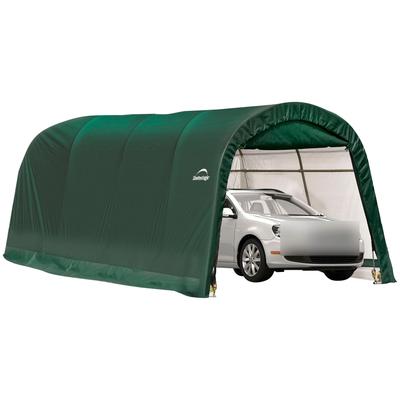 Garage SHELTERLOGIC "Garage-in-a-Box", grün, Kunststoff, Stahl, Garagen, sehr schneller Auf- und Abbau, BxTxH: 300x610x240 cm