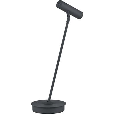 LED Tischleuchte "TOM PRO", grau (schwarz), 1, Ø 16cm H: 50cm, 1 Stk., HELL HÖLLISCH GUTES LICHT, Leuchten, Tastdimmer, 3-Stufen CCT, LED Tischleuchte