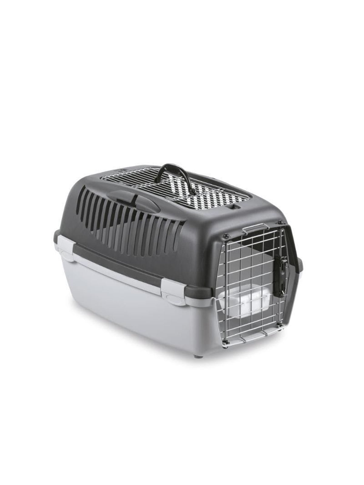 Stefanplast Gulliver 3 DELUX Top Free Transportbox, grau/grau, 61 x 40 x 38 cm