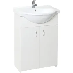 Multi Simple Waschtisch mit Unterschrank 55,5x42,4 cm weiß SIMPLE55WH