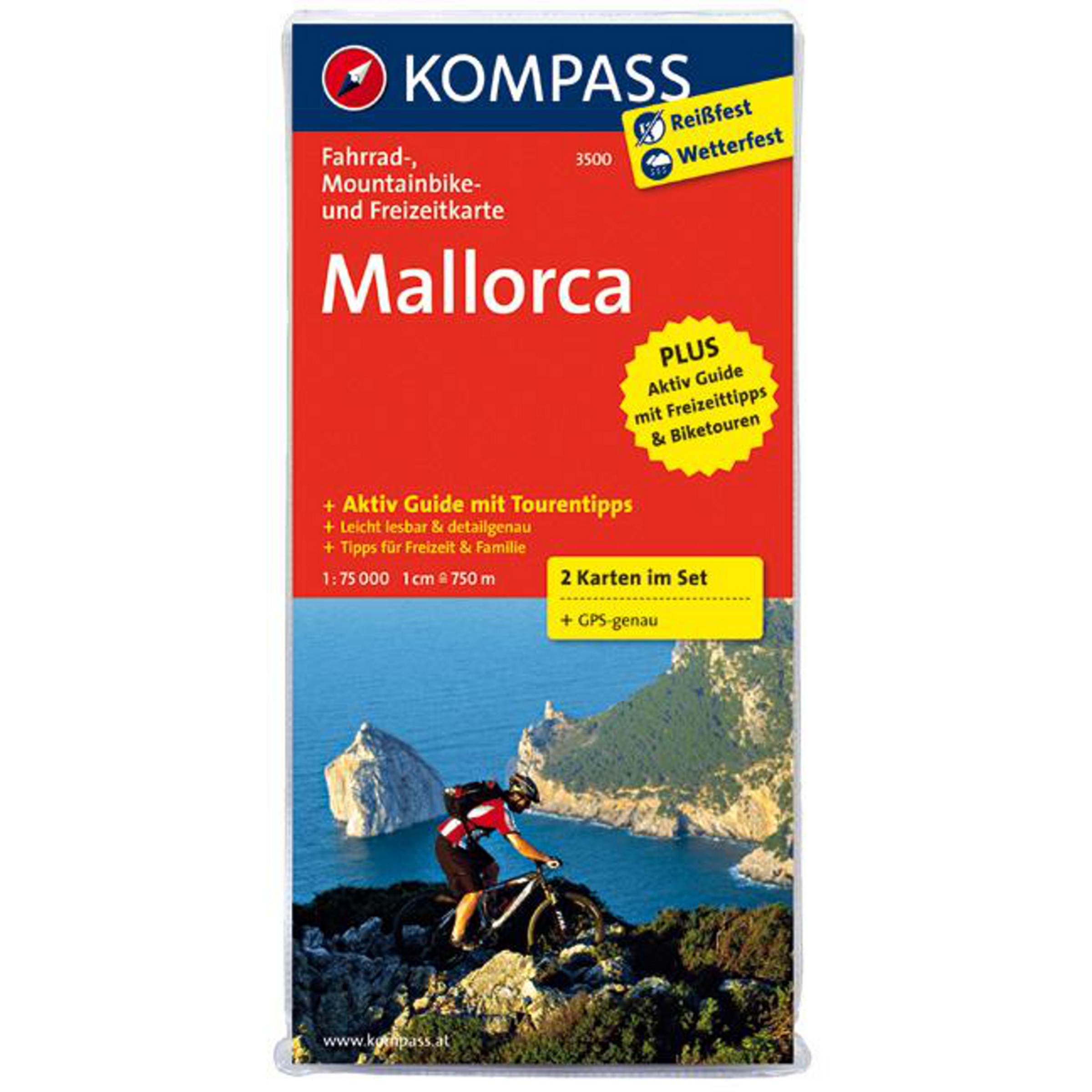 Kompass Verlag Mallorca 3500 Fahrradkarten-Set Topografische Karten