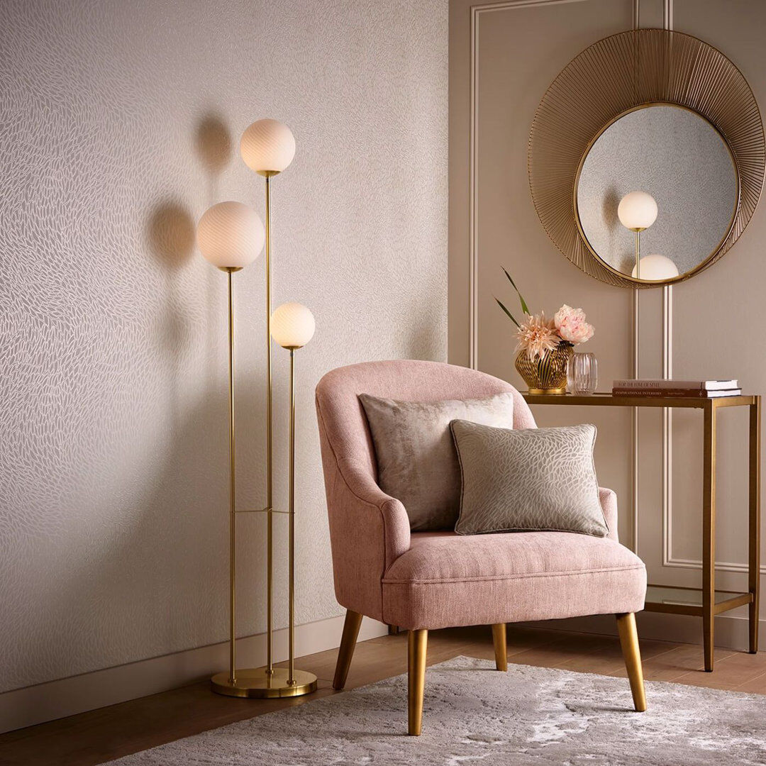 Clarke & Clarke Corallino Lusso 10.05m x 52cm Wallpaper Roll Ivory