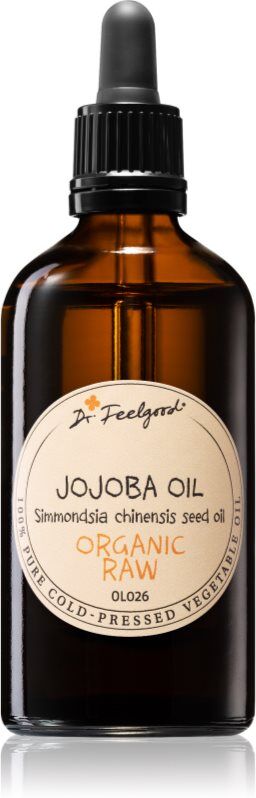 Dr. Feelgood BIO and RAW Jojobaöl für alle Hauttypen, selbst für empfindliche Haut 100 ml
