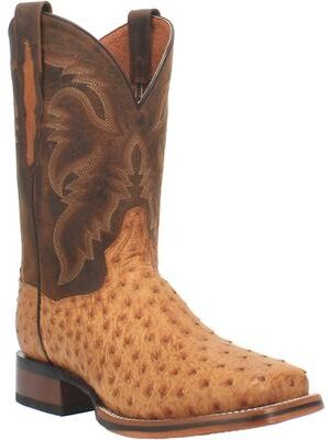 Dan Post Boots Kershaw (Men's) Casual in Saddle, Size 8 D, Genuine Exotic