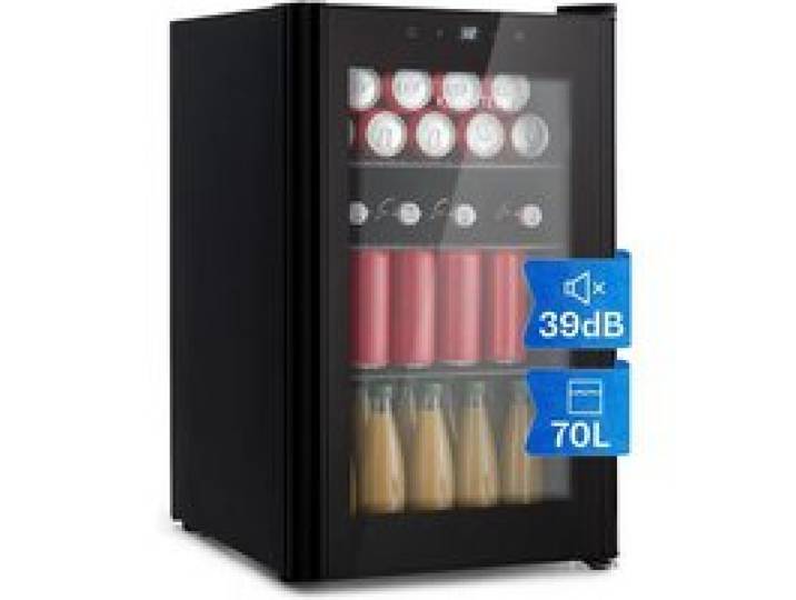 Klarstein Beercave 70 Réfrigérateur 70 litres 3 clayettes porte isolation triple vitrage tactile