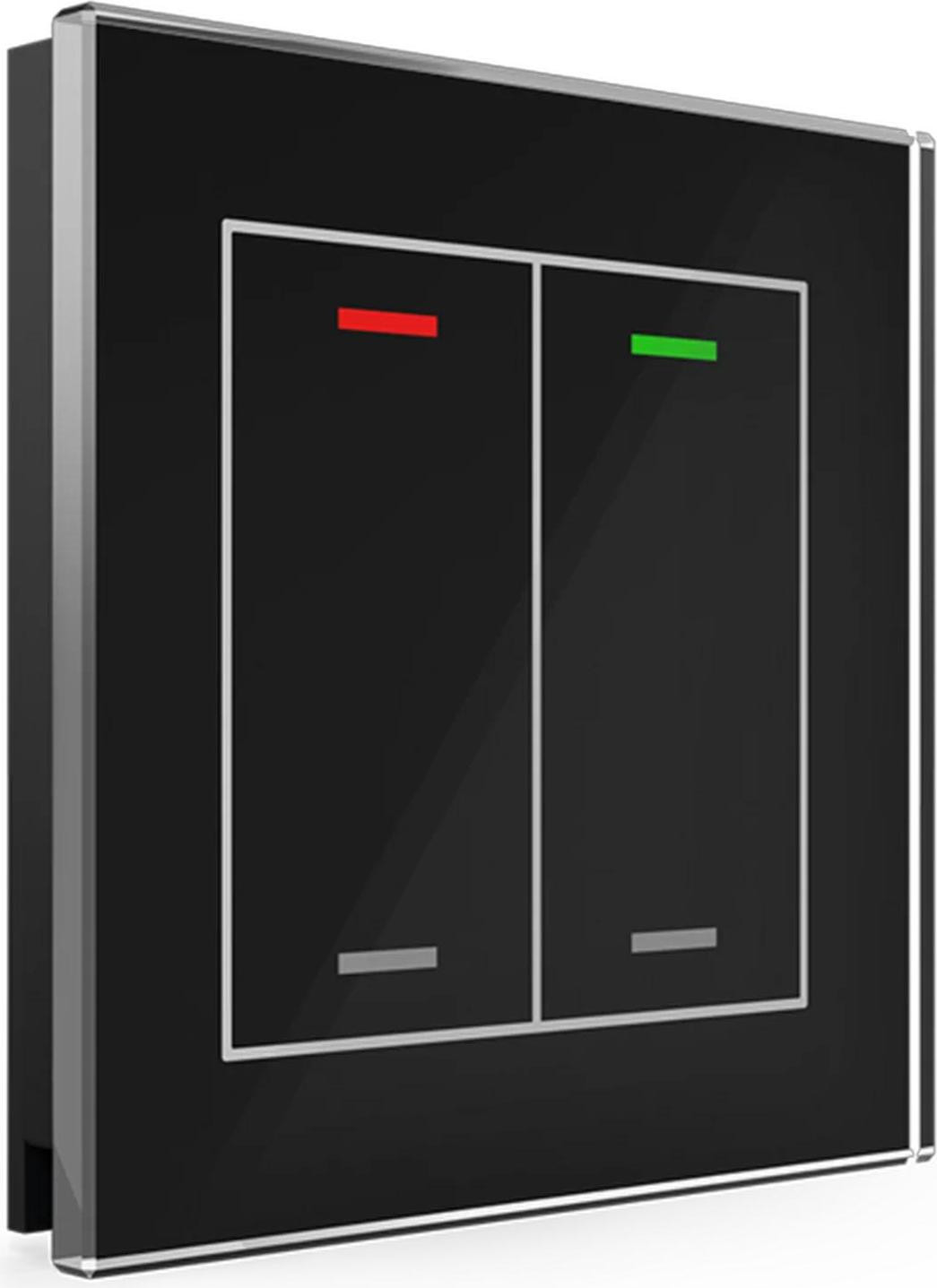 MDT KNX Glasbediening II Light 2-voudig RGBW zwart neutraal