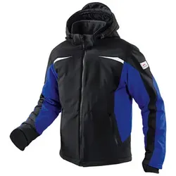 Winter Softshell Jacke 1041 7322, schwarz/kbl.blau, Größe M - schwarz/blau - M