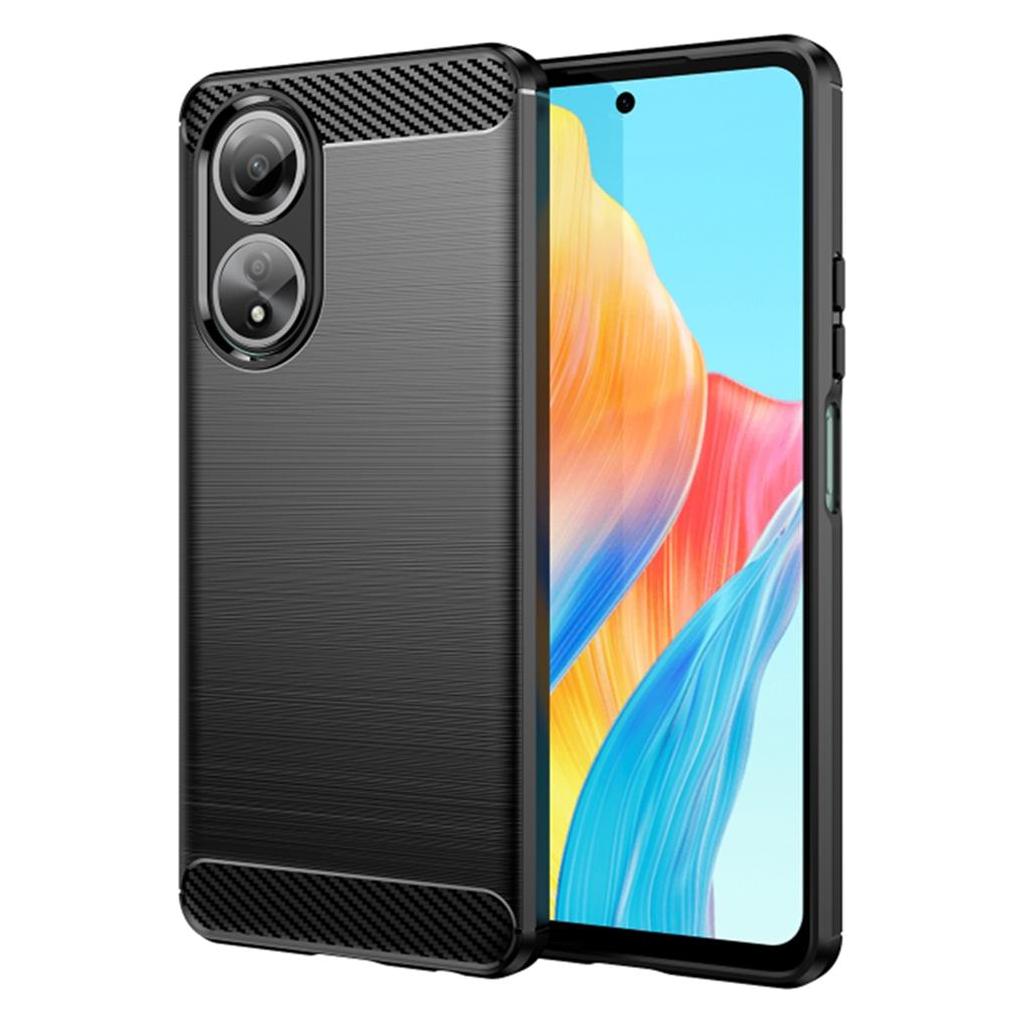 Techsuit - Carbon Silicone - Oppo A58 4G - Black (Oppo A58 4G) (56344488)