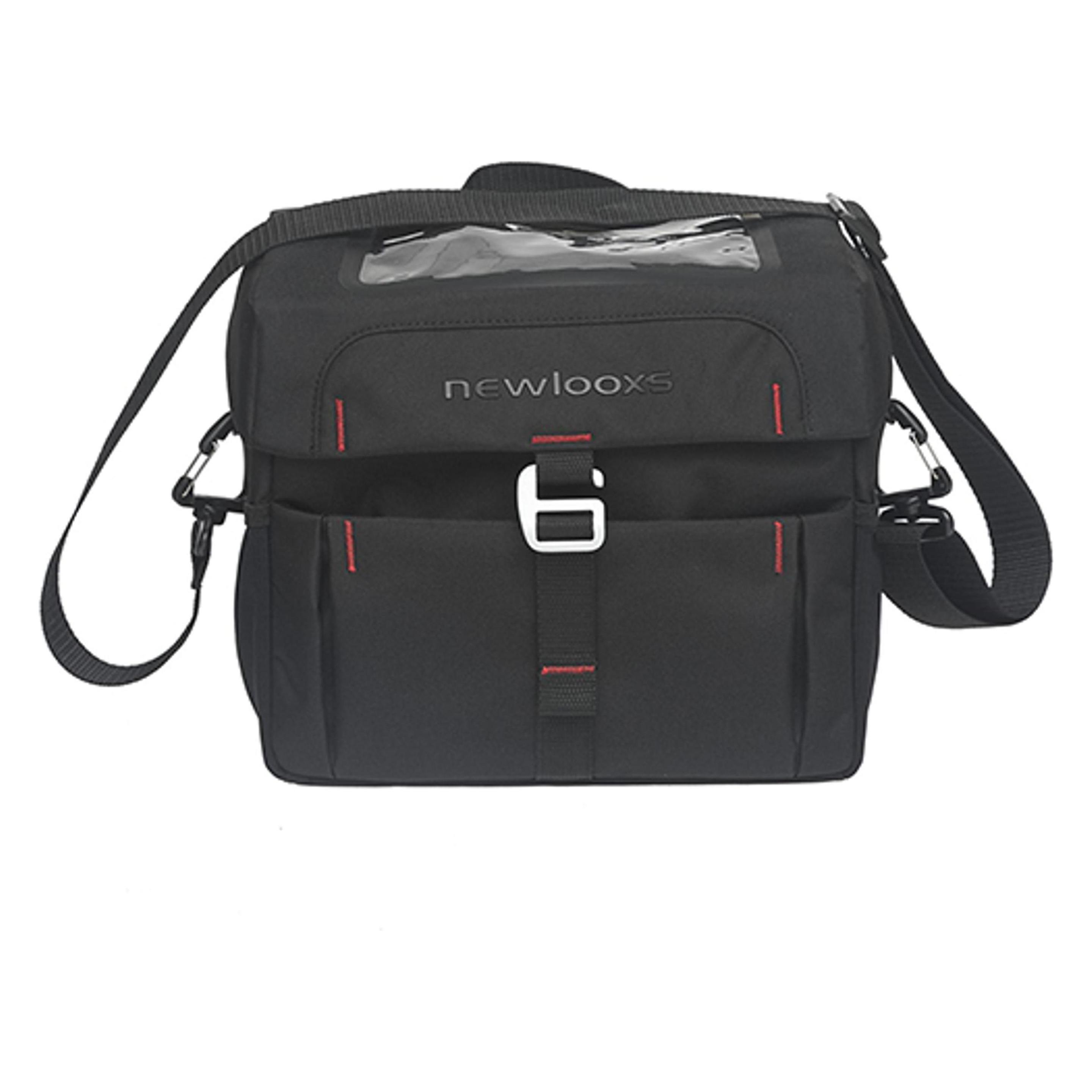 New Looxs Lenkertasche Vigo Black Klickfix Polyester 26x22x15cm (8.50 l, Lenkertasche) (520691)
