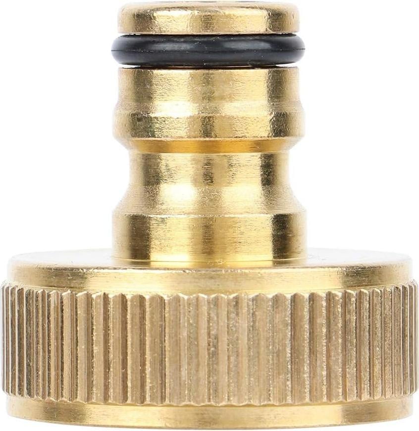 Messing tuinslang snelkoppeling 1 inch goud