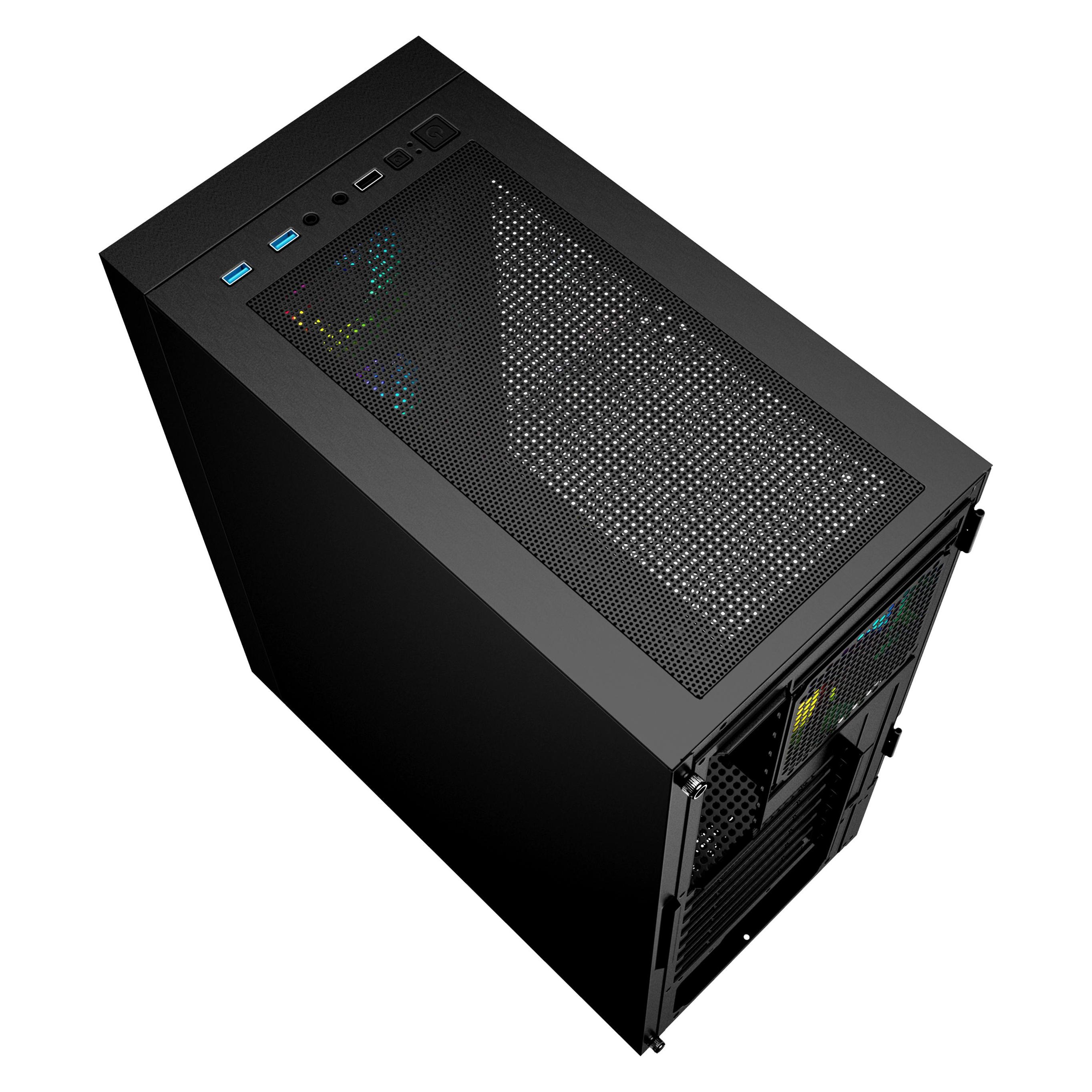 Gembird computer case Fornax 4000 ARGB (ATX, ITX, mATX) (CCC-FC-4000)