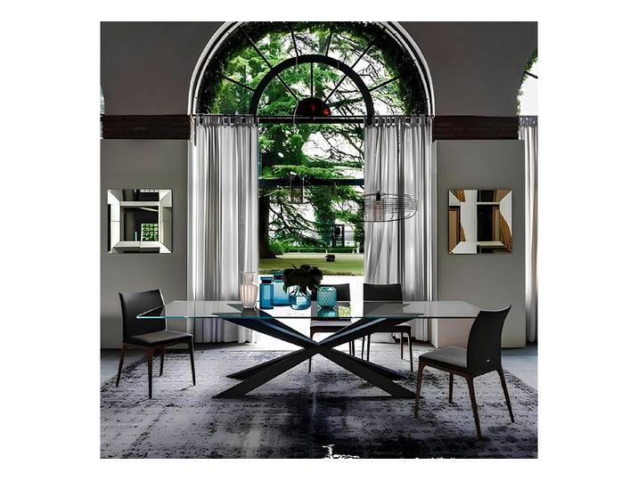 Xlmoebel Esstisch Luxus-Esstisch aus Glas mit italienischem Design und Eleganz (1-St., Esstisch), Hergestellt in Europa