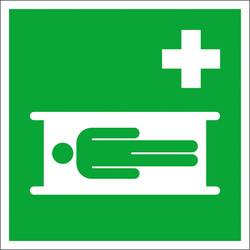SafetyMarking 15.A3055 Hinweisschild Krankentrage Aluminium (B x H) 200 mm x 200 mm ISO 7010 1 St.