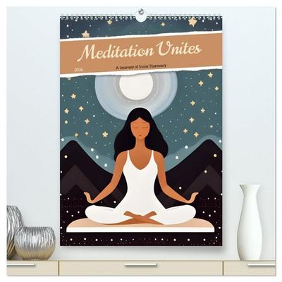 Meditation Unites (High Quality Premium Wall Calendar 2026 DIN A2 portrait),CALVENDO 12 Month Wall Calendar