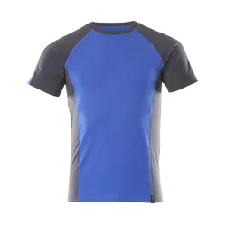 T-Shirt "POTSDAM" Unique - XL - kornblau/schwarz