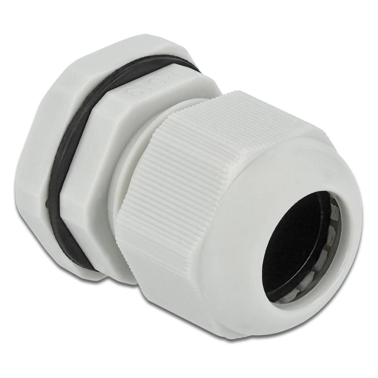 Delock Kabelverschraubung PG19, 28mm, 10 Stück, grau (60221)