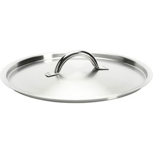 deBuyer Topfdeckel Prim Appety 10-350924, aus Edelstahl, mit Edelstahlgriff, Ø 24 cm