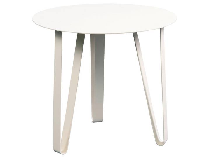 Xora Couchtisch, Creme, Metall, rund, Haarnadel, 50x45x50 cm, gastro- und objekttauglich, einfacher Aufbau, Wohnzimmer, Wohnzimmertische, Couchtische