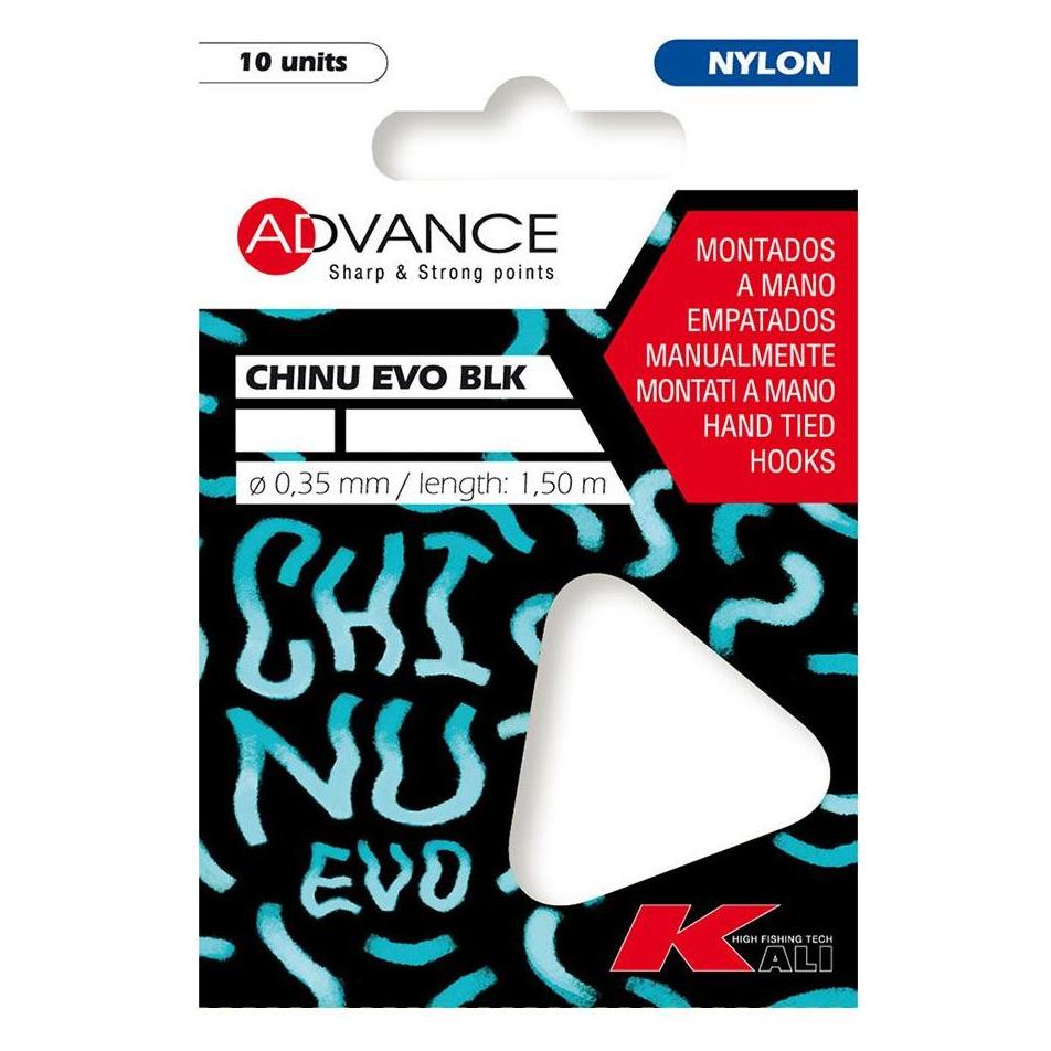Kali Package of 10 chinu evo 8 hooks ø0,22 mm 1,50 m (59202879)