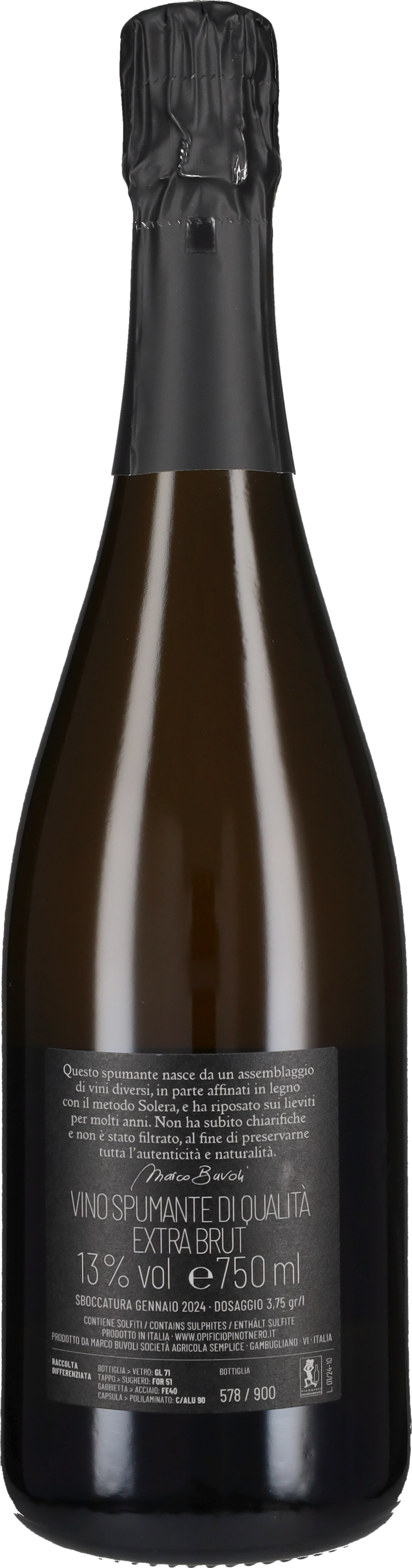 Ahead Klassische Methode Schaumwein Extra Brut 'Dieci' Buvoli