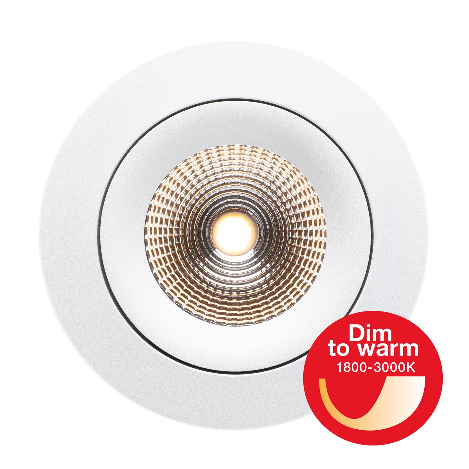 SLC LED-Einbaustrahler ONE 360° weiß (mit Dim-To-Warm) DALI SLC1141D 7070938070010