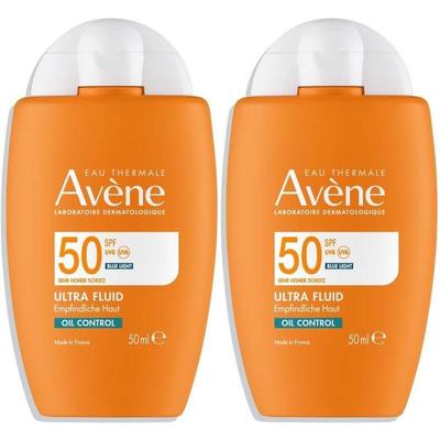 Avene Ultra Fluid Oil Control SPF 50 2x 2x50 ml Emulsion