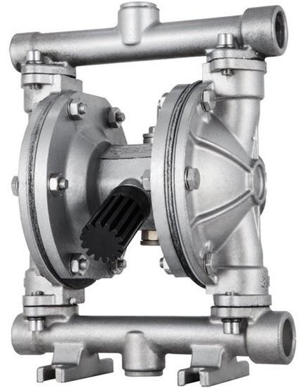 Druckluftbetriebene Membranpumpe - 1/2 Zoll Ein- und Auslass - Durchflussmenge: 11,4 Liter pro Minute - Edelstahl - Für Petroleum und Diesel