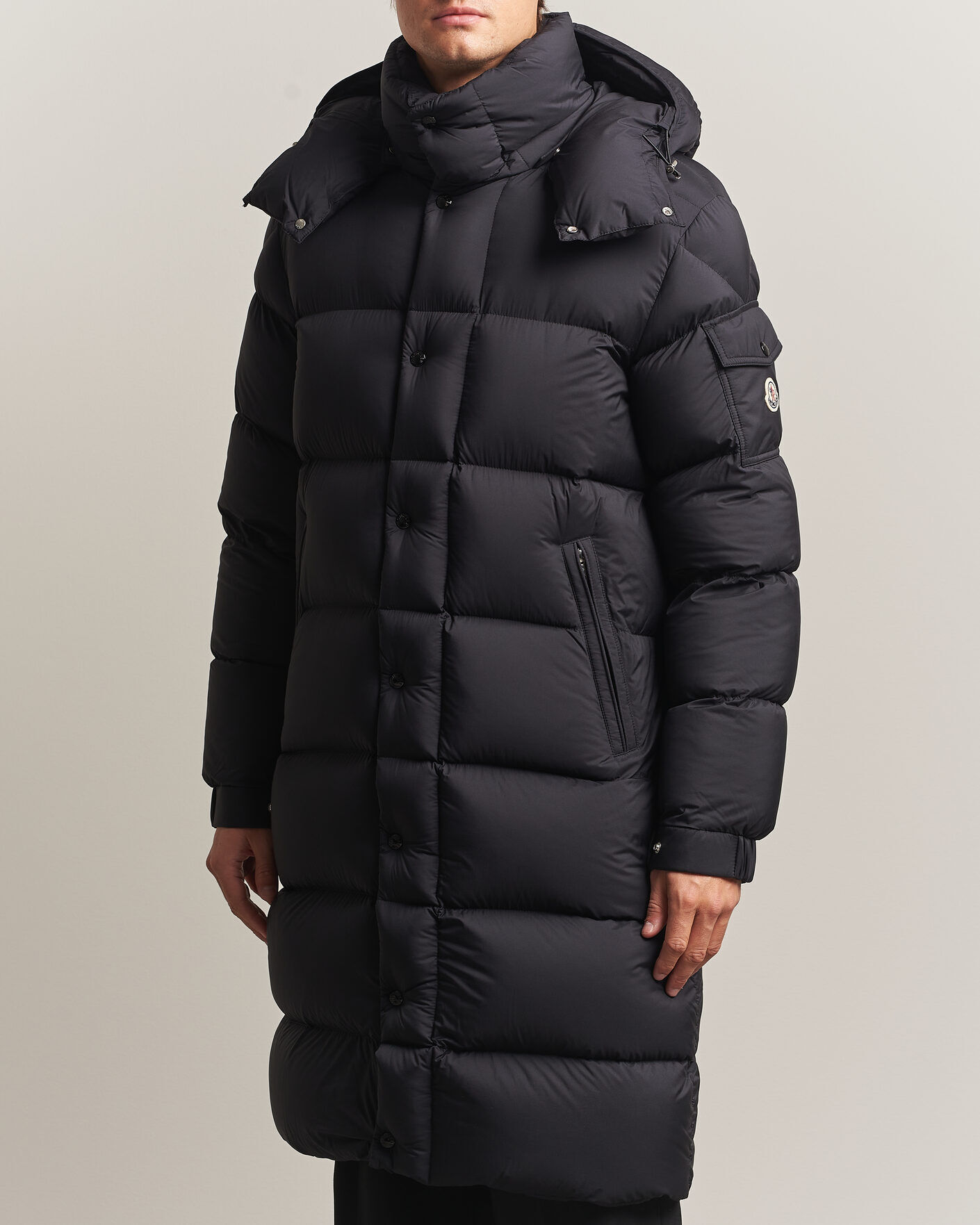 Moncler Hanoverian Down Parka Black men XXL Sort