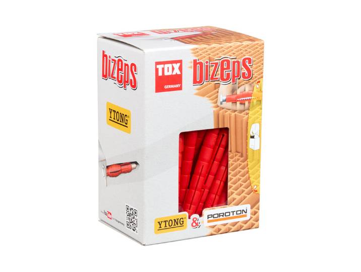 TOX Parallel-Spreizdübel Bizeps Rot ⌀ 8 mm 50 Stück