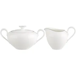 MILCH- UND ZUCKER-SET Anmut Platinum No.1 weiß 2er Set