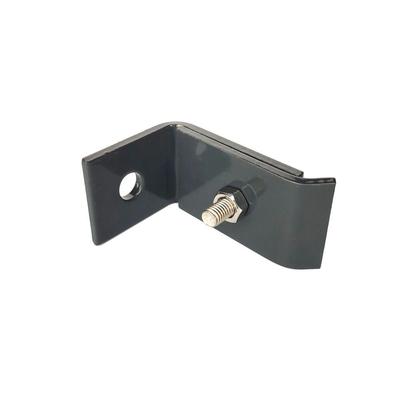 zauniversum® Befestigungsset 3x Zaunanschlusswinkel Doppelstabmatten Zaun Winkel Anthrazit (RAL 7016)