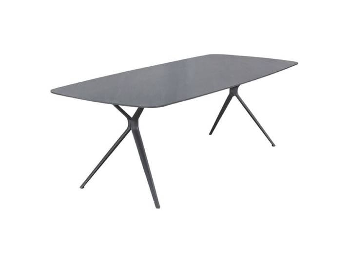 Interliving 7012 Gartentisch 220x100cm Aluminium/Sinterstone Dunkelgrau