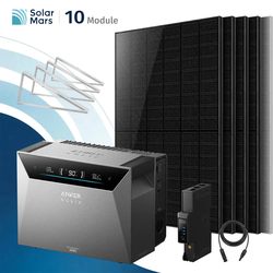 Anker SOLIX Solarbank 4 E5000 Pro Balkonkraftwerk Speicher mit 500W Solarmodul Set - 5000Wp ‚Äì 10 Module / Ohne Erweiterungsakku / Garten
